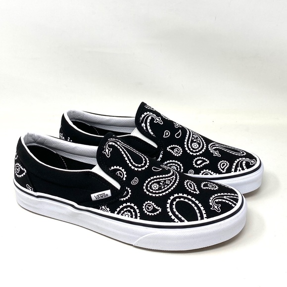 VANS Classic Slip On Peace Black Canvas Shoes Men’s Size Sneakers VN0A5JMHB0E - Picture 3 of 10